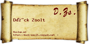 Dück Zsolt névjegykártya